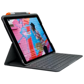 Чехол-клавиатура LOGITECH (CIS) Slim Folio  Графит для iPad (7-го поколения) — Изображение №1