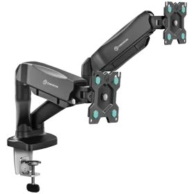 ONKRON Dual Monitor Desk Mount Stand for 13 to 32" Monitors up to 8 kg, Black — Image №1