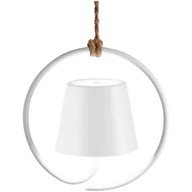 ZAFFERANO POLDINA PENDANT LAMP 198x198mm. MATT WHITE 2.2W LED 185/203 lm. — Image №1