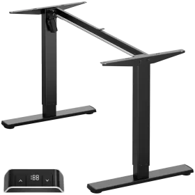 ONKRON Motorized Under Desk for tabletops 47-66" x 23-29", Black — Image №1