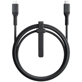 Кабель для зарядки Nomad USB-C Kevlar Cable 100W (1.5 m) Чорный (NM01321385) — Изображение №1