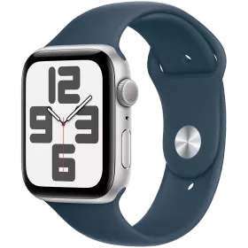 Apple Watch SE GPS Gen.2 (2023), 44մմ, Արծաթագույն, Storm Blue Sport Band, S/M — image №1