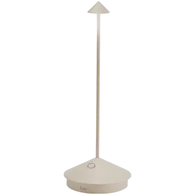 ZAFFERANO PINA PRO TABLE LAMP 105x290mm. PAINTED MATT SAND 2.2W LED 173lm. — Изображение №1