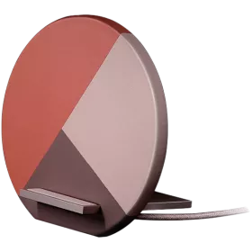 Беспроводное зарядное устройство NATIVE UNION Dock Marquetry Wireless Charger, 10 Вт, Розовый — image №1