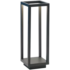 ZAFFERANO HOME PRO TABLE LAMP 100x100x294mm. PAINTED DARK GREY 2.2W LED 165 lm. — Image №1