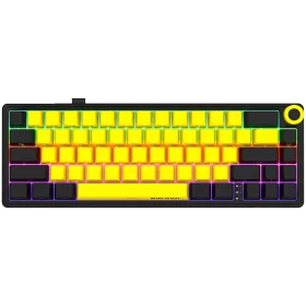 LORGAR KBP70MW Gaming Keyboard, Wireless, Yellow, EN — Image №1
