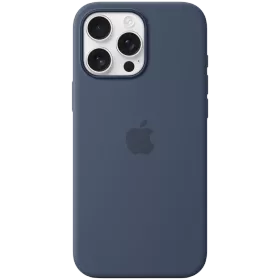APPLE силиконовый чехол с MagSafe Деним для iPhone 16 Pro Max — Изображение №1