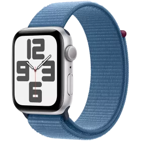 Apple Watch SE GPS Gen.2 (2023)  Winter Blue Sport Loop, 44mm, Silver — Image №1