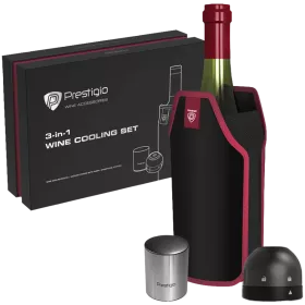 PRESTIGIO Wine cooling jacket, Black — Image №1
