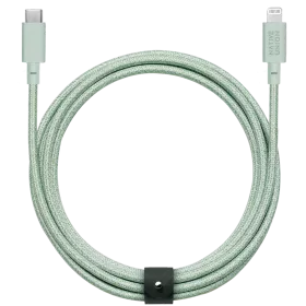 NATIVE UNION Кабель-переходник с USB-C на Lightning BELT 3 TYPE C, Зеленый, 1.2м — image №1