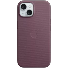 APPLE Чехол FineWoven Case с MagSafe Mulberry для iPhone 15 — Изображение №1