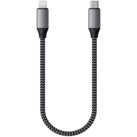 SATECHI Кабель USB-C на Lightning, Space Gray, 0.25м — image №1