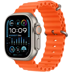 Apple Watch Ultra Series 2 GPS + Cellular, 49millimetr, Natural, Orange Ocean Band — Изображение №1