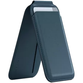 SATECHI Wallet Vegan-Leather Magnetic Wallet Stand , Dark Blue — Image №1
