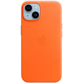 Чохол APPLE шкіряний with MagSafe Помаранчевий для iPhone 14 — Зображення №1
