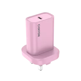CANYON OnCharge 30CL UK Power Adapter USB-C, 30 W, Pink — Image №1