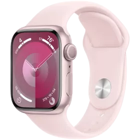 Apple Watch Series 9 GPS  Light Pink Sport Band, S/M, 41mm, Pink — Image №1
