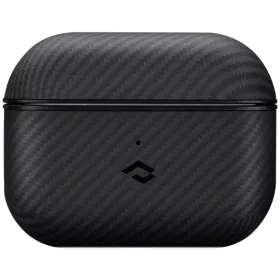 Защитный чехол PITAKA MagEZ с MagSafe Чёрный для AirPods (Gen3) — Изображение №1