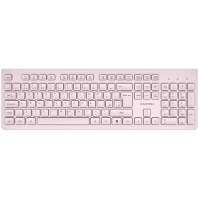 CANYON HKB-W01 Устройства ввода - Клавиатура, Беспроводная, Бежевый — Изображение №1