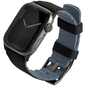 Бау UNIQ Linus Airosoft silicone strap for Apple Watch 41/40/38 mm Linus Airosoft Қара for Apple Watch 38/40/41 mm — image №1