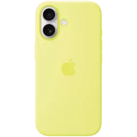 APPLE Silicone Case with MagSafe, Neon Yellow for iPhone 17 — Image №1