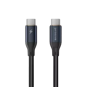 Кабель PROOVE PowerFull Type-C to Type-C 100W (1m) черный — Изображение №1