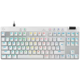 LOGITECH G PRO X TKL RAPID Gaming Keyboard, Wired, White, US EN — Image №1