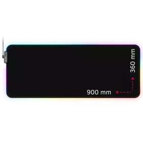 Παιχνίδι ποντικιού Lorgar 900mm x 360mm x 3mm, Μαύρο — Εικών №1