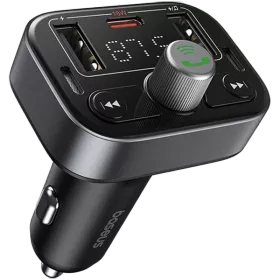 Car Adapter BASEUS 3*USB/USB-C, 18 W, 2*USB Type-A, USB Type C, Black — Image №1