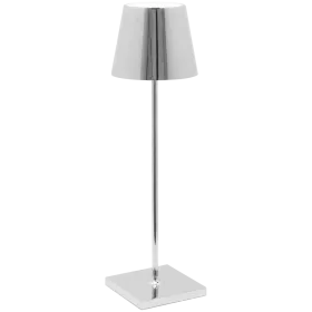 ZAFFERANO POLDINA PRO TABLE LAMP 111x380mm. CHROME 2.2W LED 185/203lm. — Изображение №1
