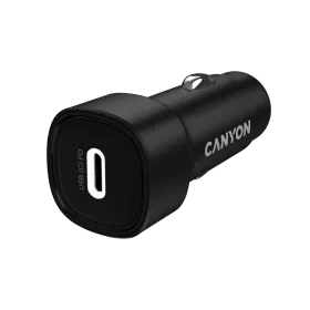 CANYON Car Adapter USB-C, 30 W, Black — Image №1