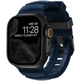NOMAD Band Rocky Point Band Black Titanium Hardware Atlantic for Apple Watch 46/49 mm — Image №1
