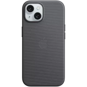 APPLE Чехол FineWoven Case с MagSafe Чёрный для iPhone 15 — Изображение №1