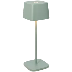ZAFFERANO OFELIA PRO TABLE LAMP 100x100x290mm. PAINTED SAGE GREEN 2.2W LED 131-150lm. — Image №1