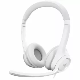 Навушники LOGITECH Headset H390 USB Off-White (L981-001286) — Зображення №1