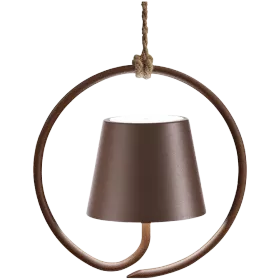 ZAFFERANO POLDINA PENDANT LAMP 198x198mm. MATT RUST 2.2W LED 185/203 lm. — Image №1