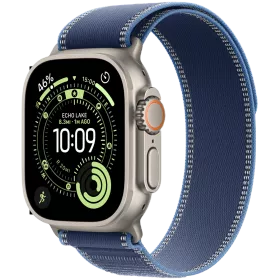 Apple Watch Ultra 3, 49mm, Natural, Blue/Bright Blue Trail Loop, M/L — Image №1