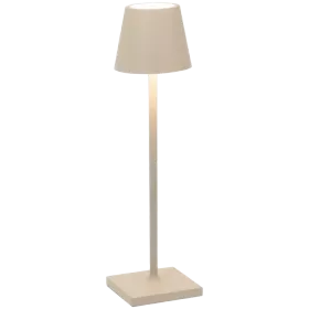 ZAFFERANO POLDINA PRO MICRO TABLE LAMP 70x275mm. MATT SAND - 1.8W - DYNAMIC WHITE- — Image №1