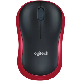 Миша LOGITECH M185 беспроводная USB Red (L910-002240) — Зображення №1