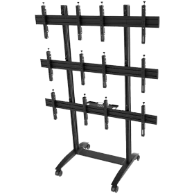 Стенд-тележка EDBAK for 6 Screens 50″-57″, Чёрный — Изображение №1