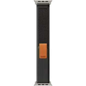 Apple 49мм Trail Loop - M/L Ремешок Trail Loop Чёрный/Серый для Apple Watch 44/45/49 mm — Изображение №1
