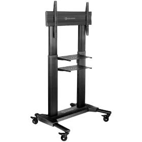 ONKRON Mobile TV Stand Rolling TV Cart for 40”-80" Screens up to 55,5 kg, Black VESA: 200x200 - 700x400 — Image №1