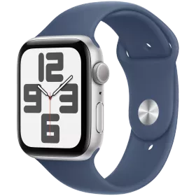 Apple Watch SE GPS Gen.2 (2024), 40мм, Серебристый, Denim Sport Band, S/M — Изображение №1