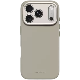 DECODED Case Antimicrobial Silicone MagSafe with MagSafe, Soft Taupe for iPhone 17 Pro — Image №1