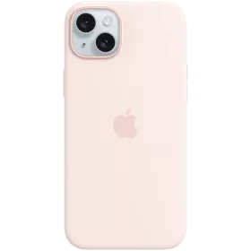APPLE силиконовый чехол с MagSafe Светлый розовый для iPhone 15 Plus — Изображение №1