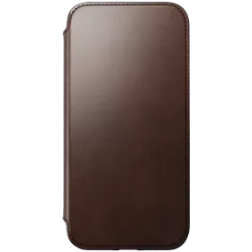 NOMAD Case Modern Horween with MagSafe, Brown for iPhone 14 — Image №1