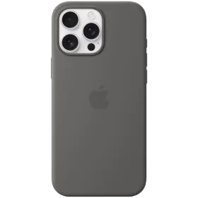 APPLE силиконовый чехол с MagSafe Stone Gray для iPhone 16 Pro Max — Изображение №1