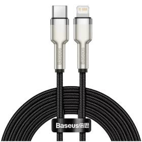 BASEUS USB-C to Lightning Cable, 1 m, Black — Image №1