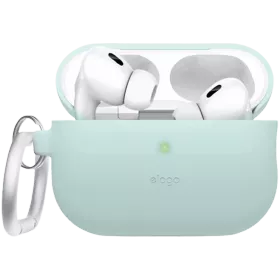 Чехол ELAGO Silicone Hang Case  Мятный для AirPods Pro (Gen2) — Изображение №1