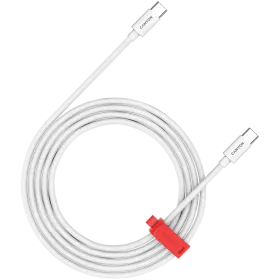 Power delivery USB-C Cable CANYON, 1.2 m, White — Image №1